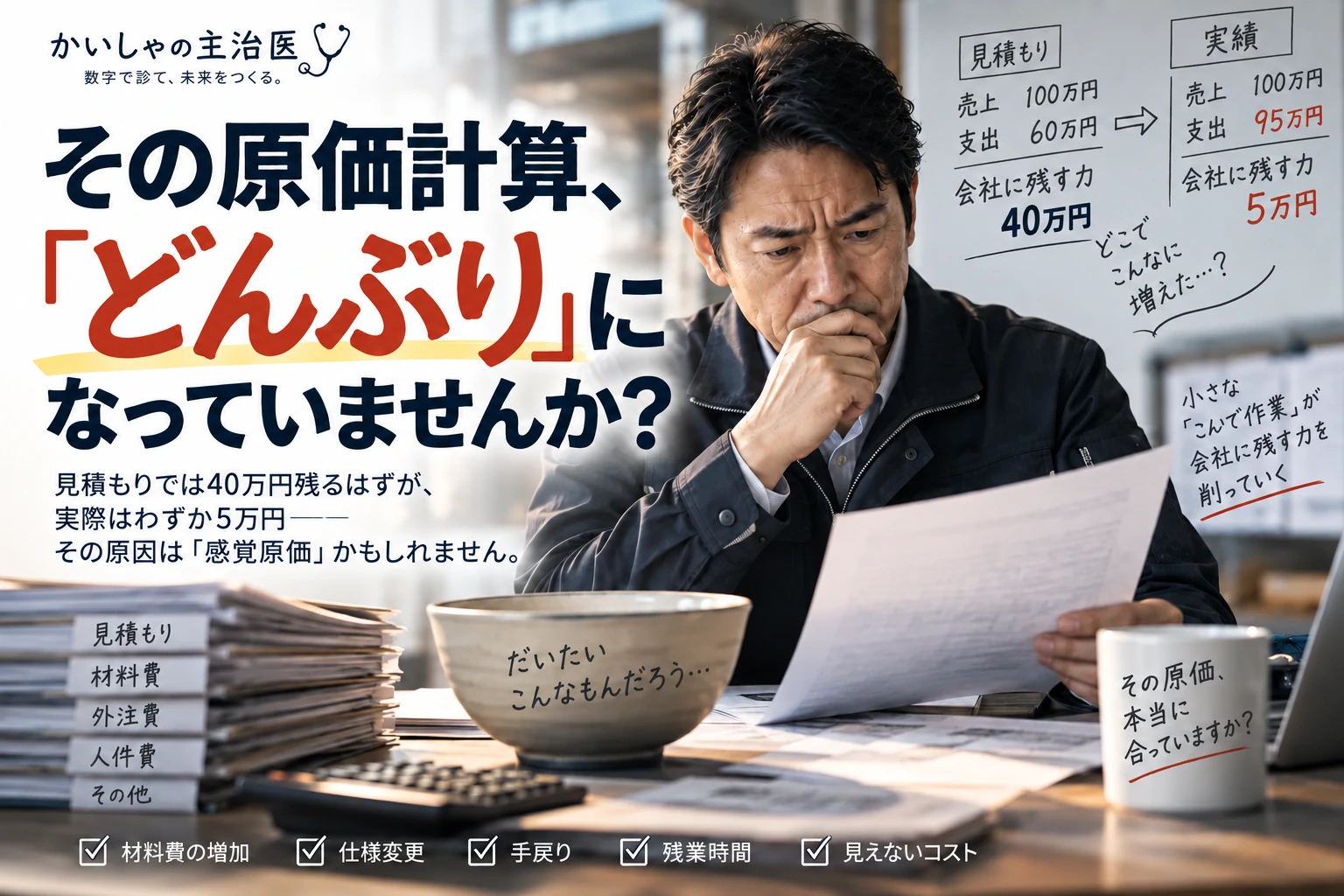 その原価計算、「どんぶり」になっていませんか？